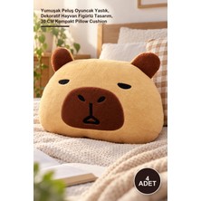 Yenilig 4 Adet Peluş Capybara Yastık – Yumuşak Peluş Oyuncak Yastık, Dekoratif Hayvan Figürlü Tasarım, 30 cm Kompakt Pillow Cushion