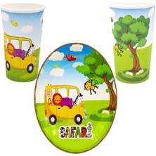 Şanal Safari Tabak Bardak Set 8 Adet