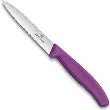 Şanal Victorinox 6.7735.C1 Swiss Classic 10CM Tırtıklı Soyma Bıçağı, Mor