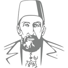 Reysa Tasarım 2.abdülhamit Silüet Sticker 17X17 cm Gri