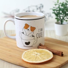 Şanal Keramika Cute Cat Silindir Kupa 10 cm