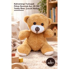 Yenilig 3 Adet Peluş Ayıcık – Kahverengi Yumuşak Peluş Oyuncak Ayı, 25 cm Teddy Bear, Çocuk Hediye