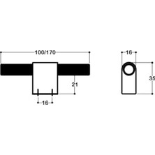 aklow akyoleticaret 8958 Modern Kulp Antik Renk 170 mm Antik Tek Ebat SSY8958 0170 Abm-Abm
