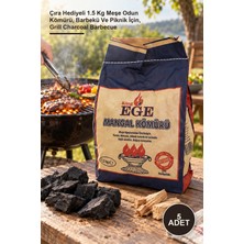 Yenilig 5 Adet Mangal Kömürü – Çıra Hediyeli 1.5 kg Meşe Odun Kömürü, Barbekü ve Piknik Için, Grill Charcoal Barbecue