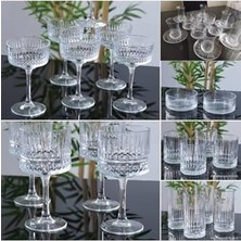 aklow akyoleticaret Elysia 48 Parça Kase Kadeh Meşrubat Bardağı Tatlı Sunum Full Set Uyumlu 8695123682AYBABASTORE