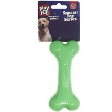 aklow akyoleticaret Yeşil Kemik Şeklinde Köpek Oyuncağı, 11X5 cm