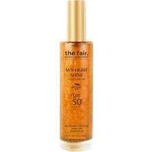 aklow akyoleticaret Sun Light Shine Spf 50+/pa++++ Parıltılı Güneş Koruyucu Vücut ve Saç Yağı 100 ml
