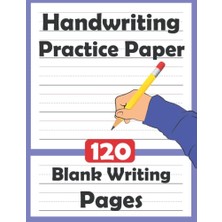 aklow akyoleticaret Handwriting Practice Paper For Kids: 120 Pages Dotted Line Notebook For Kids Ages 4-8 (Handwriting Practice Paper Notebook/kids Blank Handwriting Practice Books)