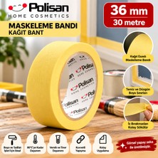 Polisan Maskeleme Bandı Kağıt Bant 36 mm x 30 M – Boya ve Tadilat Işleri Için
