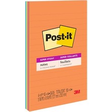 aklow akyoleticaret Süper Yapışkan Çizgili Notlar, 4 Yapışkan Not Defteri, 12,7 x 20,32 Cm, Yurdunuzda, Evinizde Veya Ofisinizde Organizasyon Için Ideal, Energy Boost Koleksiyonu
