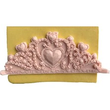 Şanal Prenses Tacı Dekoratif Kenar Silikon Pasta-Kokulu-Taş ve Sabun Kalıbı 17X6,5X0,5 cm