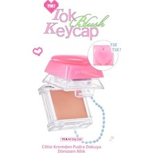 aklow akyoleticaret Tok Blush Keycap Kremden Pudraya Dönüşen Allık, 11 All Day Oat