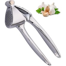 Şanal Deconox Profesyonel Paslanmaz Çelik Sarımsak Ezici (18CM) - Ergonomik & Kolay Temizlenebilir Sarımsak Presi - Zencefil ve Küçük Soğan Için De Ideal