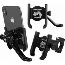 aklow akyoleticaret Ayna, Dikiz Bağlantılı Metal Motosiklet ve Bisiklet Telefon Tutucu Dayanıklı ve Güvenli