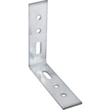 aklow akyoleticaret Mobilya Köşe Bağlantı Sabitleme L Demir Deprem Dolap Duvar Birleştirme Gönye 65X65X20 mm (10 Adet)