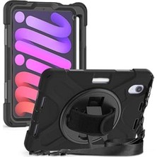 aklow akyoleticaret iPad Mini 2021 (6.nesil) Sbt Defender Tablet Silikon Kılıf, Siyah