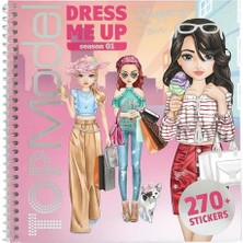 aklow akyoleticaret 13832 Topmodel Dress Me Up - Shopping Tour Çıkartma Defteri, 24 Sayfa, Kendiniz Tasarlamanız Için Model Motifli, 11 Çıkartma Yaprağı Dahil