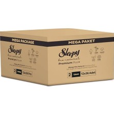 aklow akyoleticaret Bio Natural Premium Plus Hijyenik Ped Mega Paket Uzun 36X12 (432 Adet)