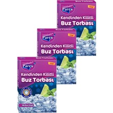 Şanal Kendinden Kilitli Buz Torbası 3'lü