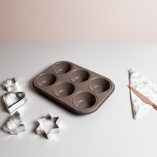 Şanal Guardini Anto 6’lı Muffin Kalıbı 27X18 Santimetre