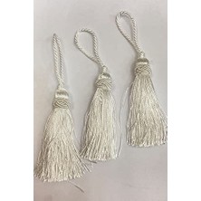 aklow akyoleticaret Beyaz Topuzlu Püskül 1 Adet Boy 7 cm