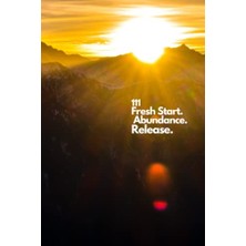aklow akyoleticaret Journal Fresh Start Abundance Release 6x9 Inches: 120 Blank Pages, Angel Number 111