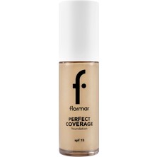 Şanal Flormar Perfect Coverage Yüksek Pigmentli & Yarı Parlak Bitişli SPF15 Fondöten