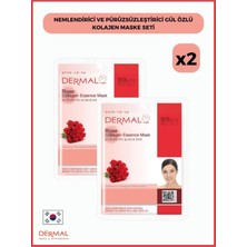Şanal Dermal Nemlendirici ve Pürüzsüzleştirici Gül Özlü Kolajen Maske Seti