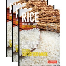 Şanal Dermal Aydınlatıcı ve Pürüzsüzleştirici Tüm Cilt Tipleri Için Superfood Pirinç Maskesi 25 gr 3'lü Set