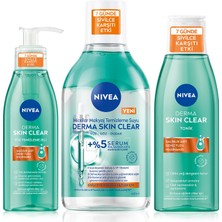 Şanal Derma Skin Clear Karşıtı Yüz Temizleme Jeli 150ML, Makyaj Temizleme Suyu 400ML ve TONIK200ML