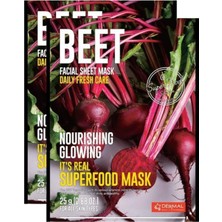 Şanal Dermal Besleyici ve Canlandırıcı Tüm Cilt Tipleri Için Superfood Pancar Maskesi 25GR 2'li Set