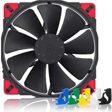 aklow akyoleticaret NF-A20 Pwm Chromax.black.swap, Sessiz Premium Fan, 4 Pinli (200 x 30 Mm, Siyah)