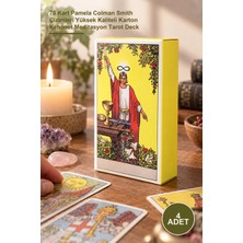 Yenilig 4 Adet Rider Waite Tarot Kartı Destesi – 78 Kart Pamela Colman Smith Çizimleri Yüksek Kaliteli Karton Kehanet Meditasyon Tarot Deck