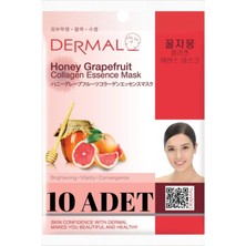 Şanal Dermal Aydınlatıcı ve Canlandırıcı Tüm Cilt Tipleri Için Superfood Bal Greyfurt Kolajen Özlü Maske X10 Adet