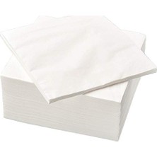 aklow akyoleticaret Beyaz Üç Katlı Kağıt Peçete 40 cm x 40 Cm, 100 Adet, 500.357.52 Fantastısk