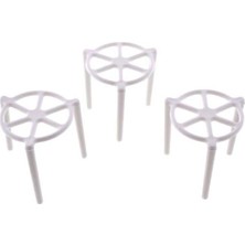 aklow akyoleticaret Pizza Tripod Beyaz 3,8 x 3,5 Cm, 1000 Adet