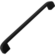 aklow akyoleticaret Zehra (192 mm - 19.2 Cm) Mat Siyah Metal Mobilya Mutfak Çekmece Dolap Dolabı Kulbu Kulpu Kulpları