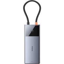 aklow akyoleticaret 6in1 Metal Hub, Usb-C'den 2xusb 3.0, Usb-C, Hdmı, Usb-C Pd ve Ethernet RJ45