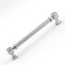 aklow akyoleticaret Çizgili Metal Kulp Mobilya Çekmece Mutfak Dolabı Dolap Kulpları Lüks Kulb, 192 Mm, 19.2 Cm, Krom Renk
