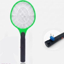 aklow akyoleticaret Elektrikli Sinek Raketi 50.5 Cm, Yeşil, Şarj Edilebilir, 21 cm Kafa Genişliği