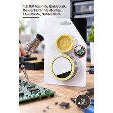 Yenilig 10 Adet Lehim Teli ve Pasta Seti – 1.2 mm Kalınlık, Elektronik Devre Tamiri ve Montaj, Flux Pasta, Solder Wire