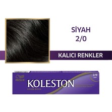 Şanal Koleston Single Tüp 2-0 Black Saç Boyası