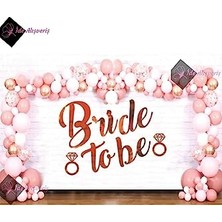 aklow akyoleticaret Bkmc 60'lı Balon Bride To Be Kalpli Bekarlığa Veda Partisi 1 Bride 10 Team Bride Gold Renkli Geçici Dövme Rosegold BMCNM278
