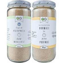 aklow akyoleticaret Organik Keçiboynuzlu Bebek Muhallebisi ve Hurmalı Bebek Pudingi Seti