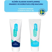 Şanal Clinomyn Fresh Jel Diş Beyazlatan ve Parlatan Diş Macunu + Smokers Diş Beyazlatan Diş Macunu 75 ml