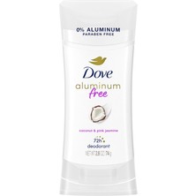 Şanal Dove Alüminyum Deodorant Çubuğu, Koltuk Altı Bakımı ve Pembe Yasemin Kindest, Hindistan Cevizi, 2,6 Oz