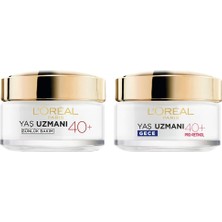 Şanal L’oréal Paris Yaş Uzmanı 40+ Kırışıklık Karşıtı Sıkılaştırıcı Krem & Yaş Uzmanı 40+ Kırışıklık Karşıtı Sıkılaştırıcı Gece Kremi Cilt Bakım Seti