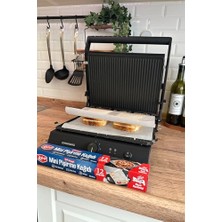 aklow akyoleticaret Roll-Up Airfry; Tost, Fırın Için Mini Kesilmiş Pişirme Kağıdı 30X42 cm
