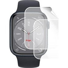 aklow akyoleticaret Apple Watch 8 45 mm Esnek ile Uyumlu Ekran Koruyucu; Tam Kaplayan Akıllı Saat Koruması, Çizilmeye Dayanıklı Tpu Koruma 2 Adet, Hd Şeffaf