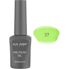 aklow akyoleticaret Uv Kalıcı Pastel Yeşil Jel Oje 37; Gel Polish, 12 ml